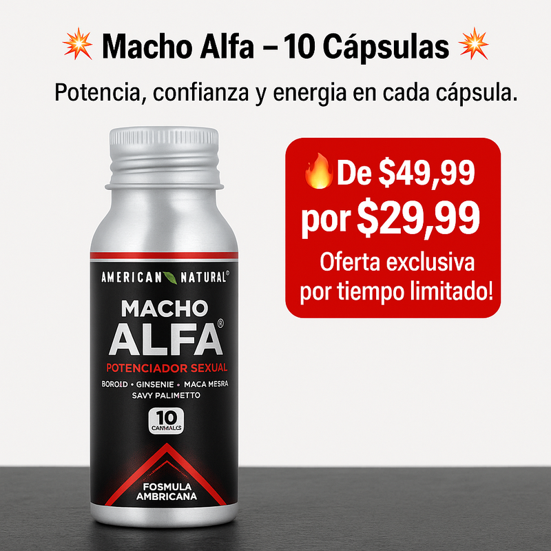 MACHO ALFA 10 CAPSULAS + ANILLO