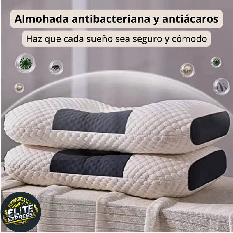 DELUXE ERGONOMIC PLUS – Almohada Ergonómica Ortopédica 3D con Alineación Cervical Perfecta 🚀😴